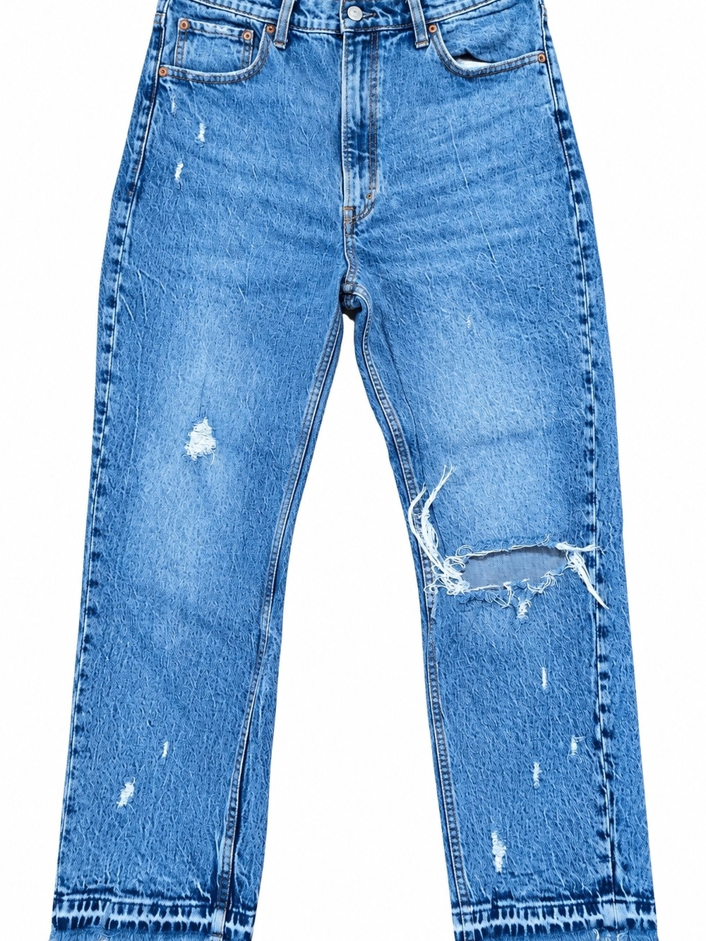 Abercrombie & Fitch The Mom High Rise Distressed Jeans Size 30 10R